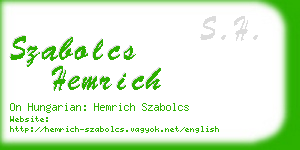 szabolcs hemrich business card